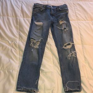 Distressed Zara jeans